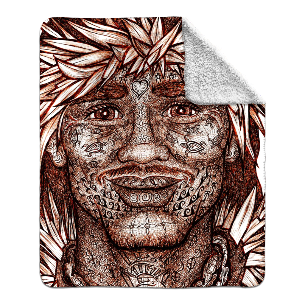 the-wisdom-keeper-of-vitality-brown-white-fleece-sherpa-blanket – Wisdom Keepers