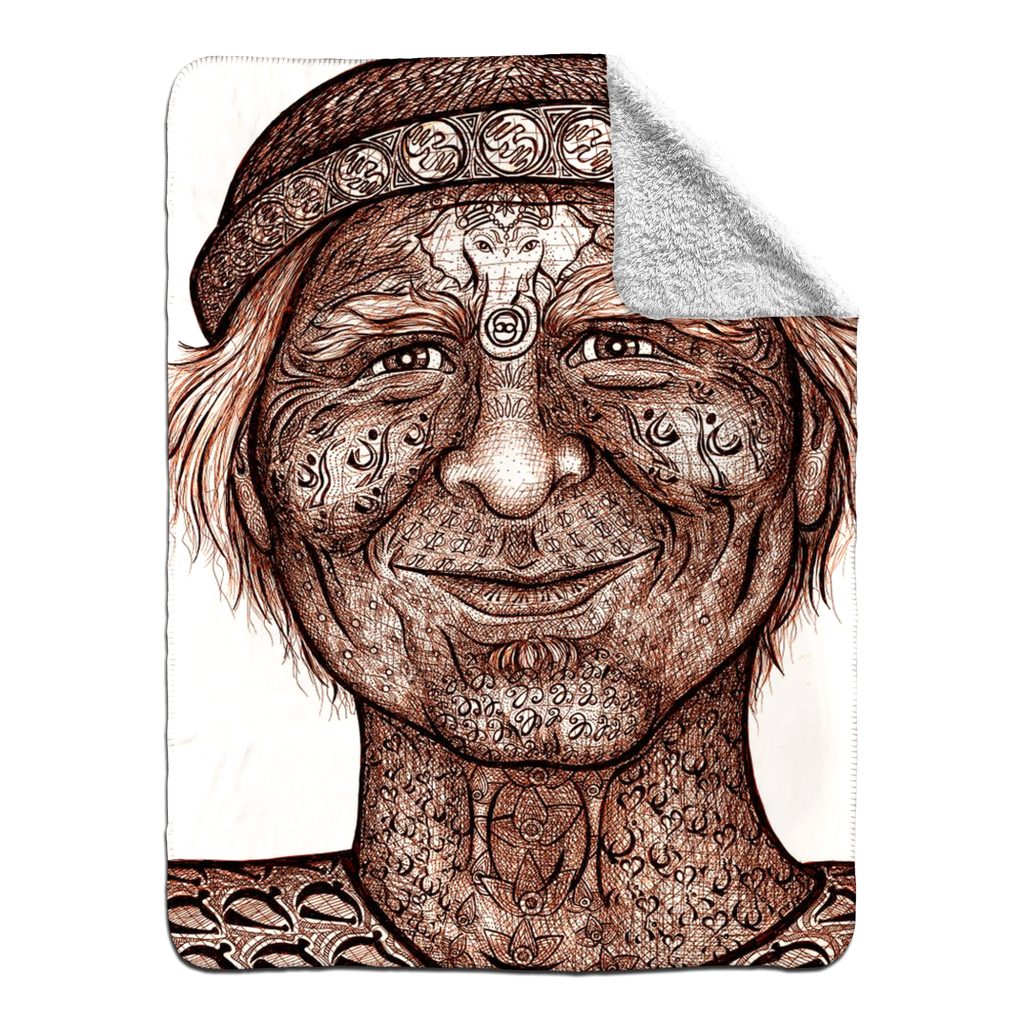 the-wisdom-keeper-of-inquiry-truth-brown-white-fleece-sherpa-blanket – Wisdom Keepers