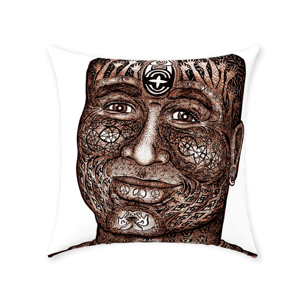 the-wisdom-keeper-of-humanity-brown-white-cotton-twill-pillow – Wisdom Keepers