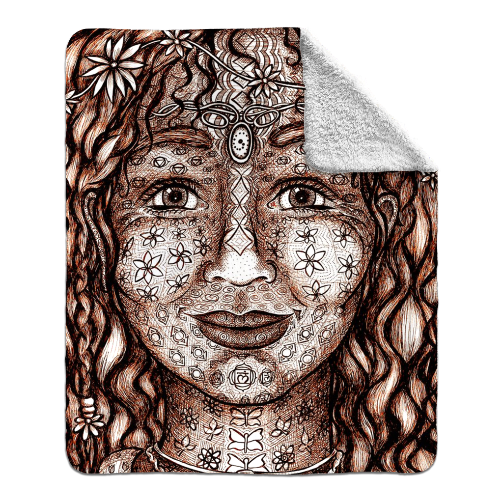 the-wisdom-keeper-of-magnetism-brown-white-fleece-sherpa-blanket – Wisdom Keepers