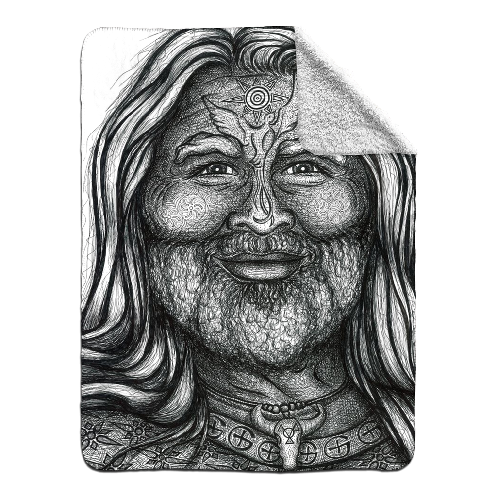 the-wisdom-keeper-of-adventure-black-white-fleece-sherpa-blanket – Wisdom Keepers