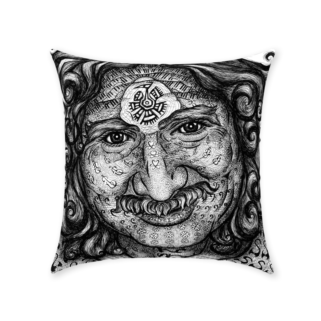 the-wisdom-keeper-of-self-assurance-black-white-cotton-twill-pillow – Wisdom Keepers