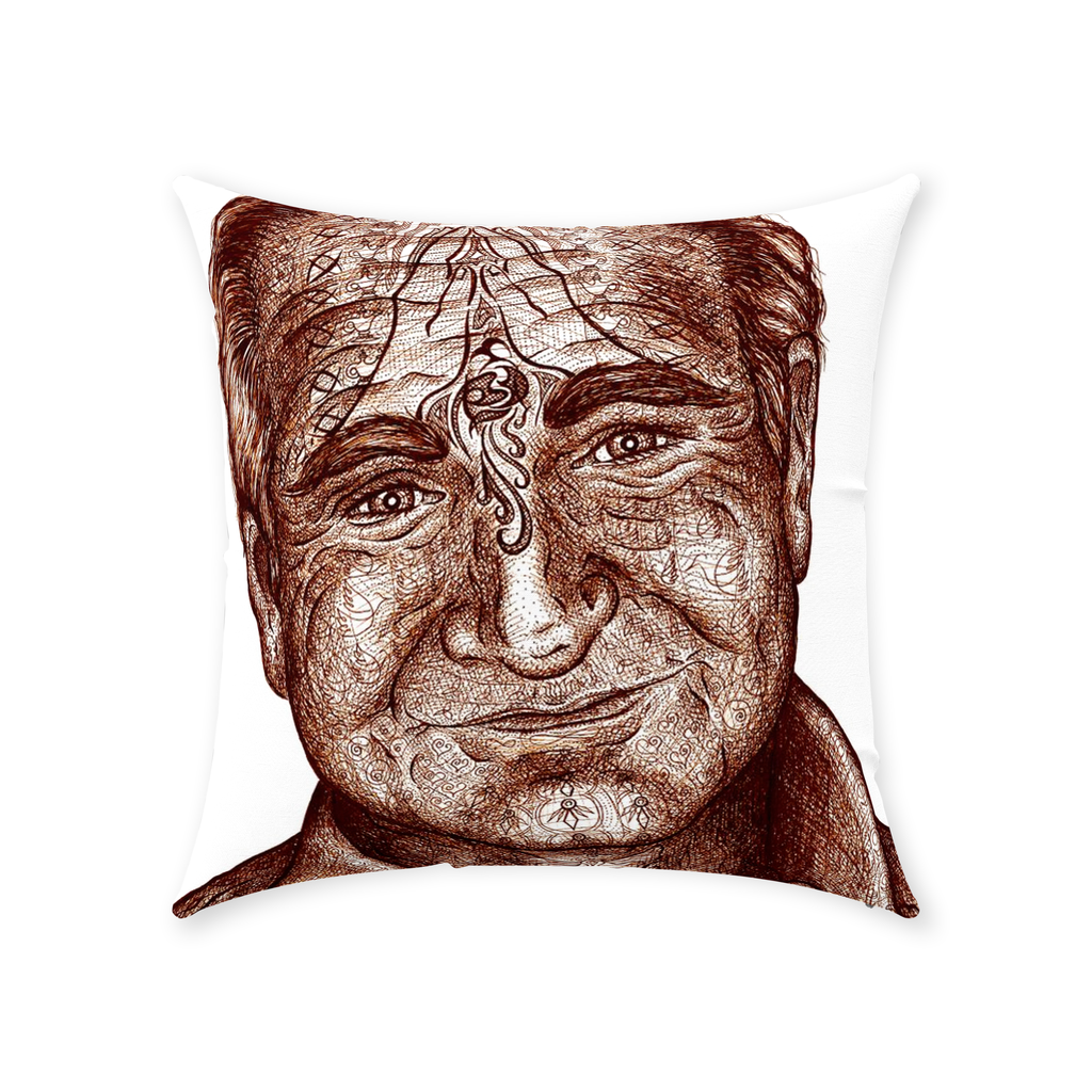 the-wisdom-keeper-of-lightness-brown-white-cotton-twill-pillow – Wisdom Keepers