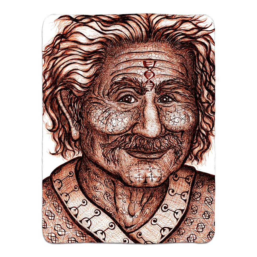 the-wisdom-keeper-of-invention-brown-white-fleece-sherpa-blanket – Wisdom Keepers