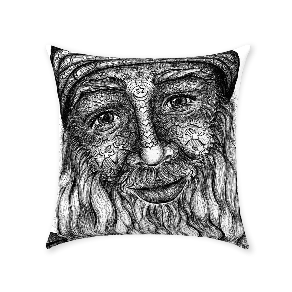 the-wisdom-keeper-of-acceptance-black-white-cotton-twill-pillow – Wisdom Keepers