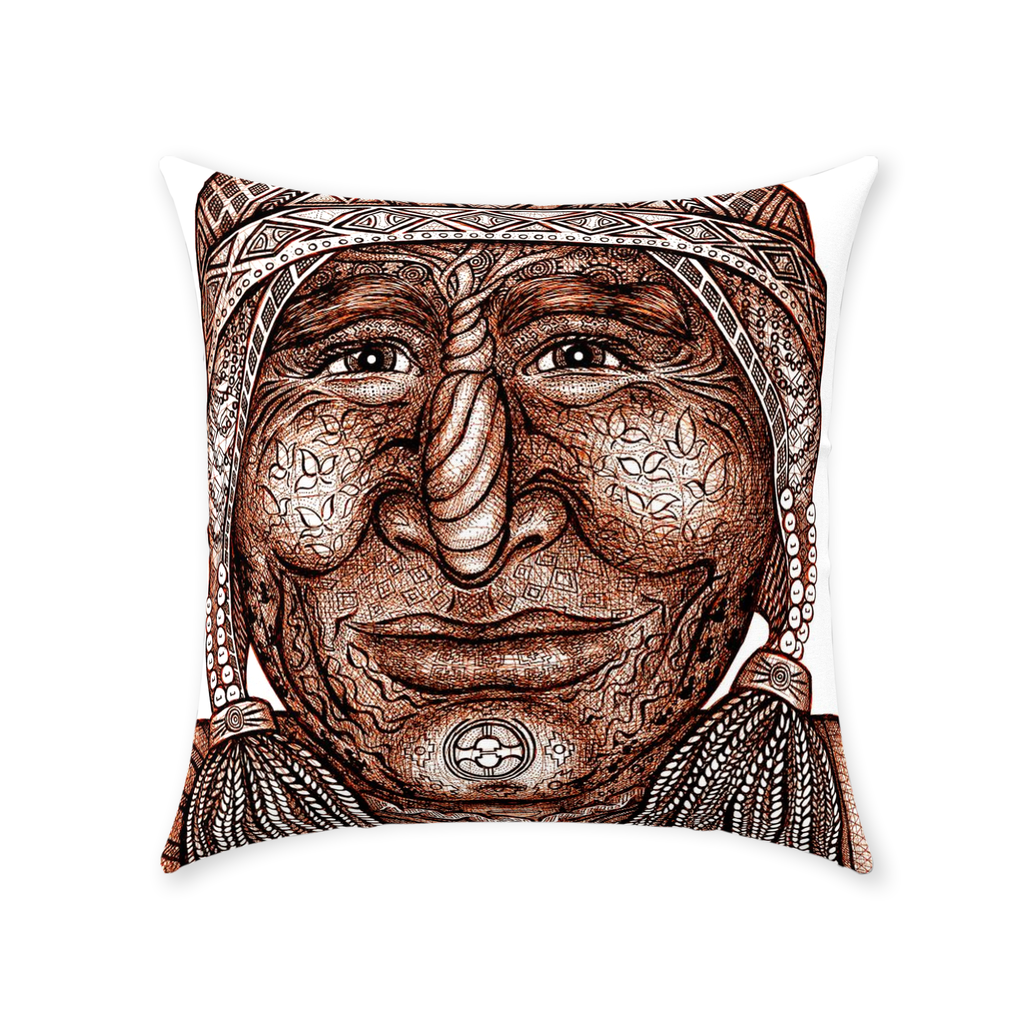 the-wisdom-keeper-of-preservation-brown-white-cotton-twill-pillow – Wisdom Keepers