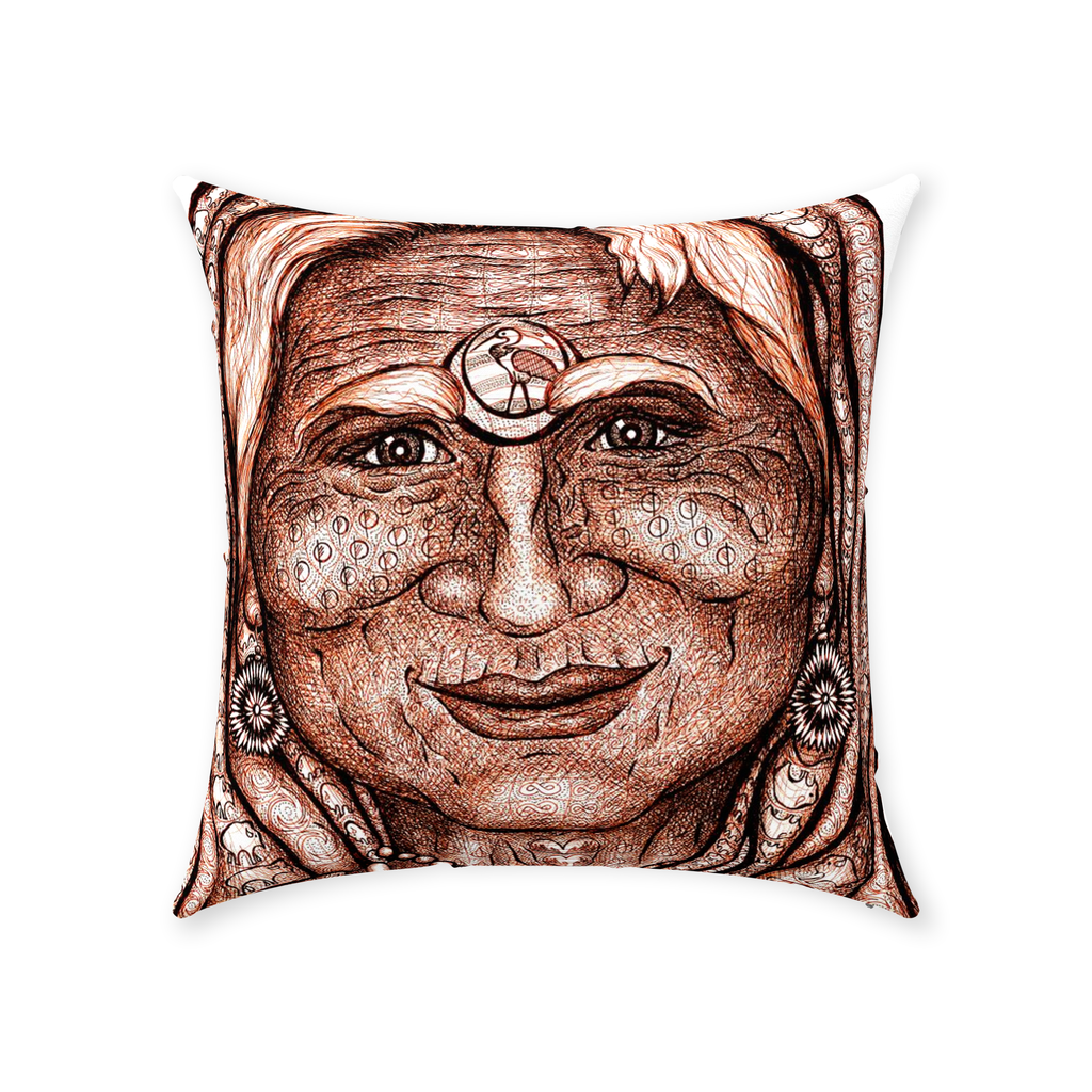 the-wisdom-keeper-of-synergy-communion-brown-white-cotton-twill-pillow – Wisdom Keepers