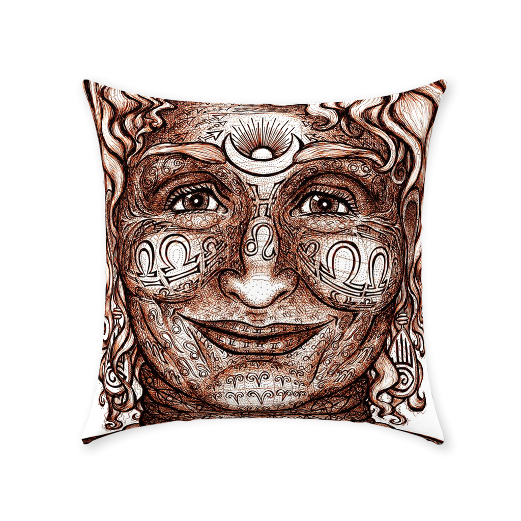 the-wisdom-keeper-of-intuition-brown-white-cotton-twill-pillow – Wisdom Keepers
