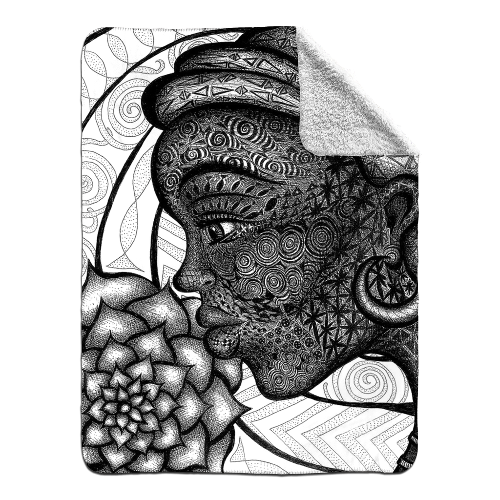 the-wisdom-keeper-of-simplicity-black-white-fleece-sherpa-blanket – Wisdom Keepers