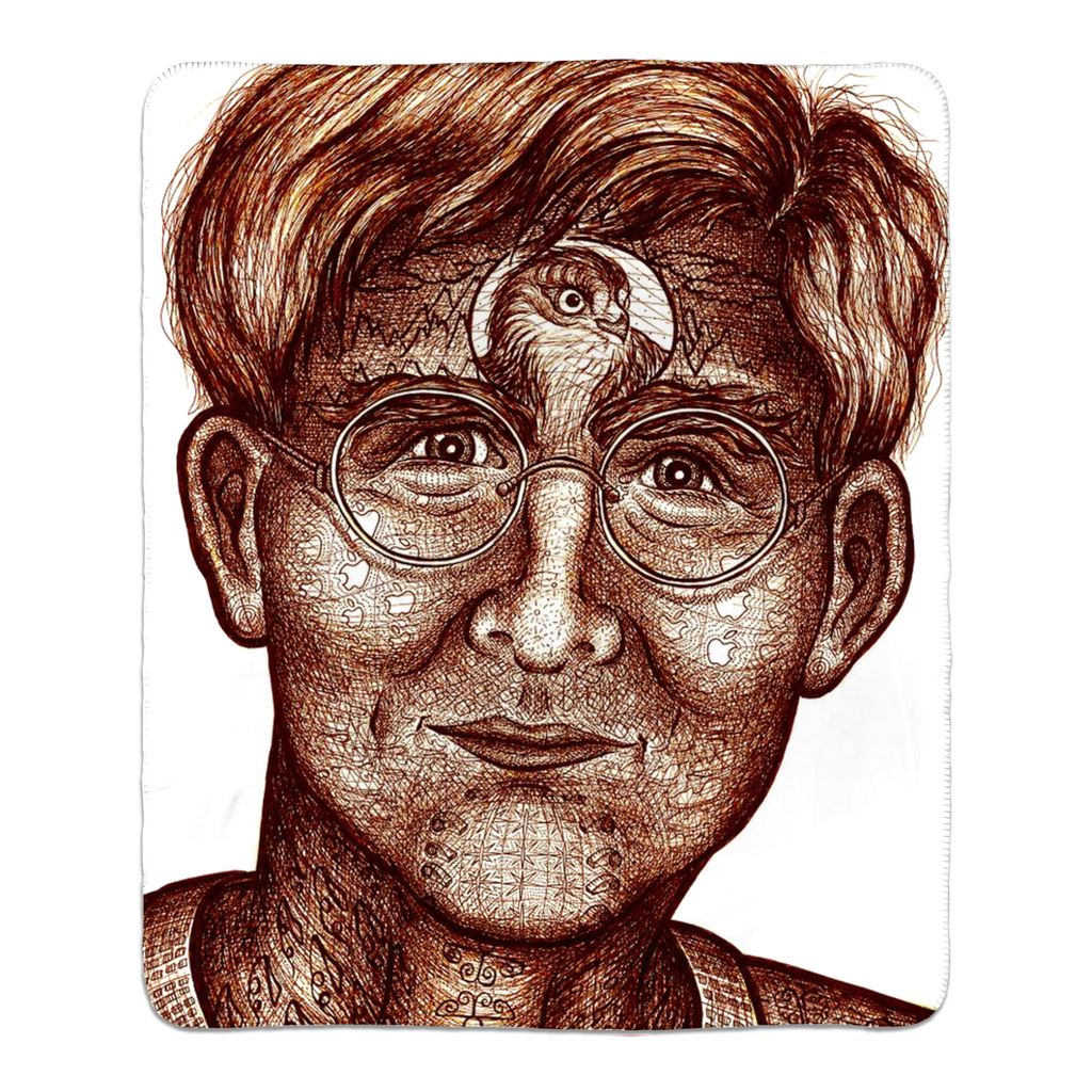 the-wisdom-keeper-of-insight-brown-white-fleece-sherpa-blanket – Wisdom Keepers