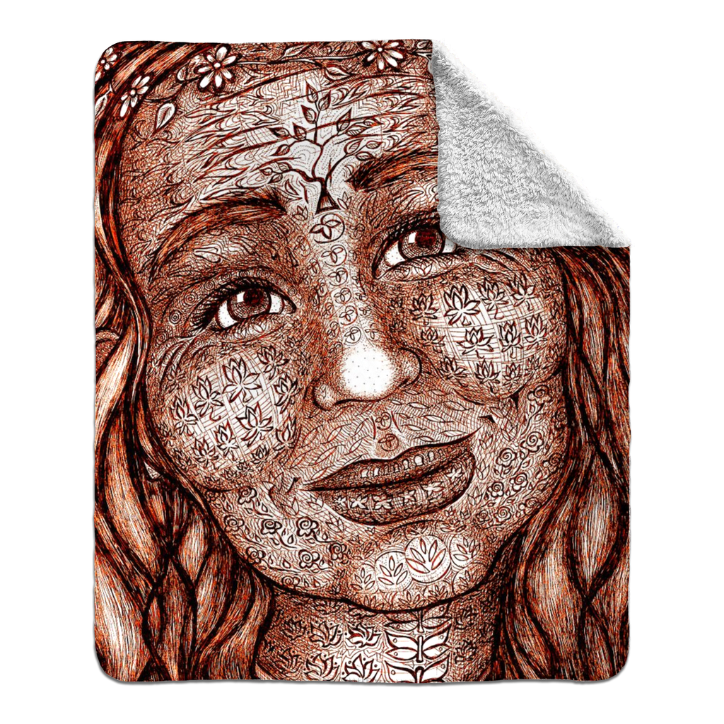 the-wisdom-keeper-of-imagination-brown-white-fleece-sherpa-blanket – Wisdom Keepers