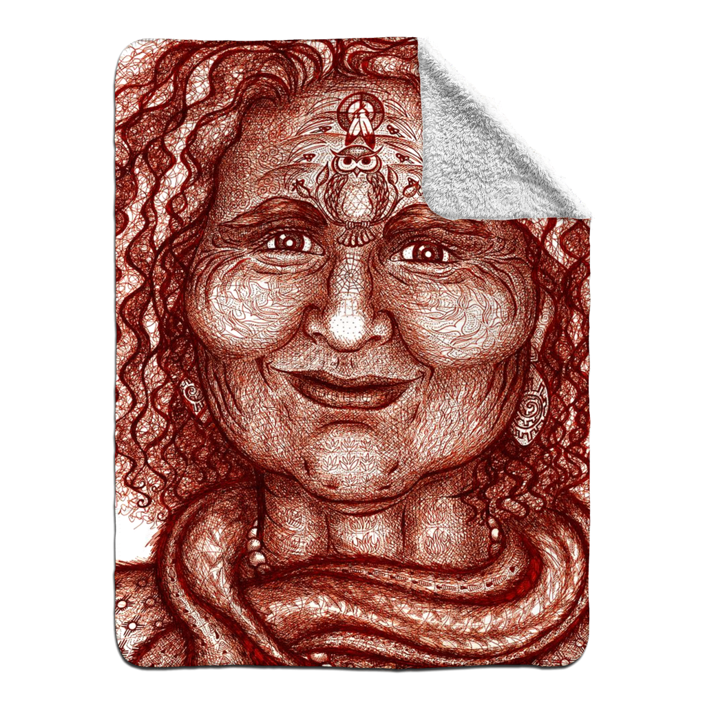 the-wisdom-keeper-of-resourcefulness-wisdom-brown-white-fleece-sherpa-blanket – Wisdom Keepers