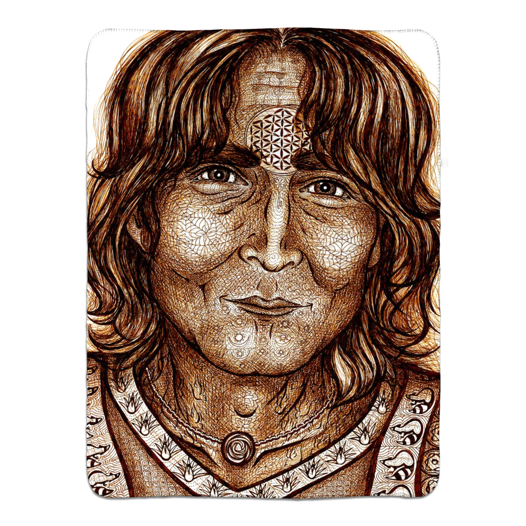 the-wisdom-keeper-of-equilibrium-harmony-brown-white-fleece-sherpa-blanket – Wisdom Keepers