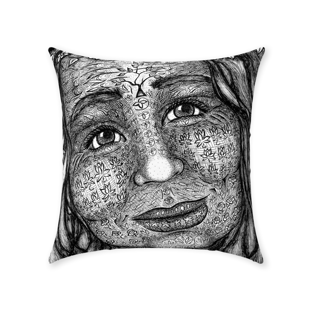 the-wisdom-keeper-of-imagination-black-white-cotton-twill-pillow – Wisdom Keepers