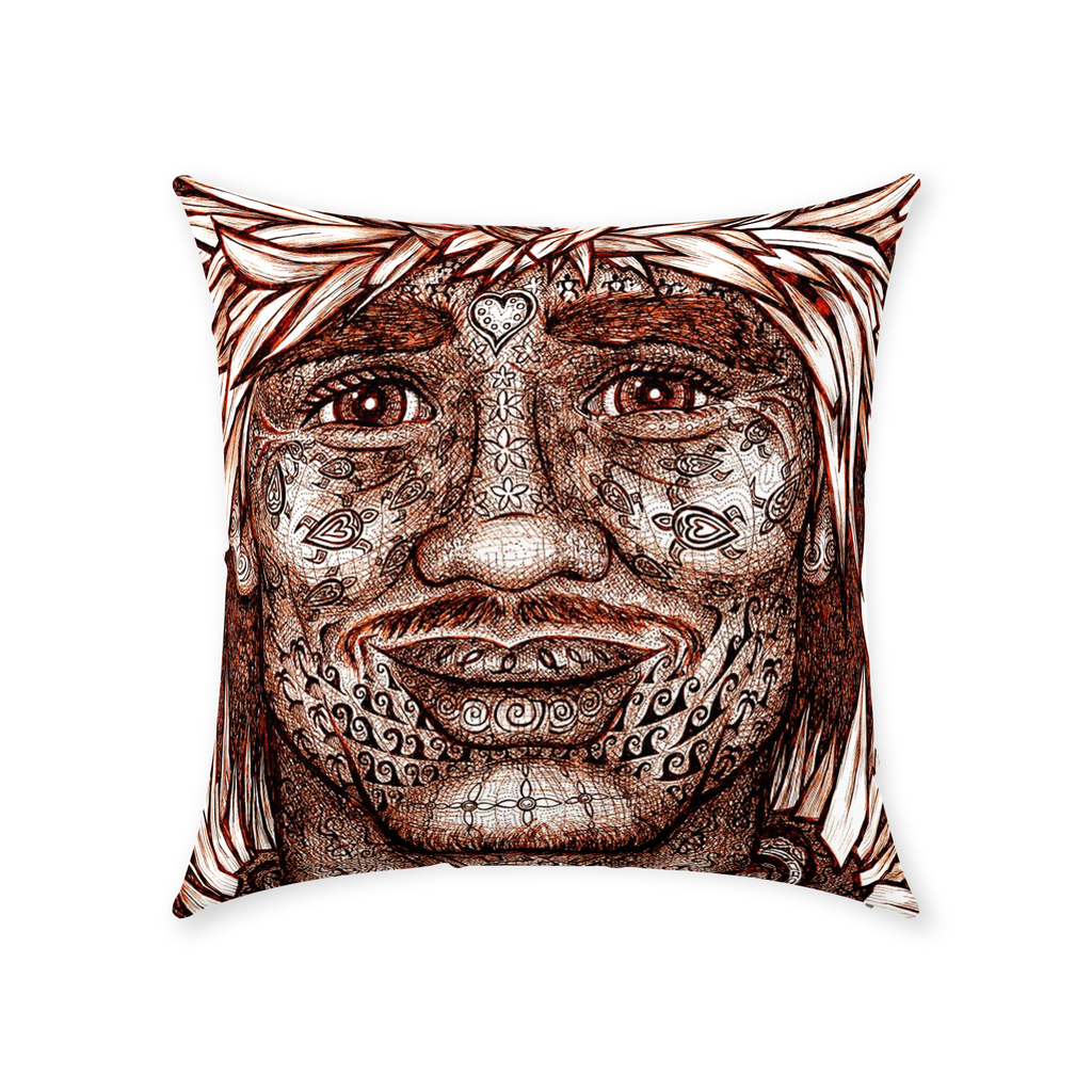 the-wisdom-keeper-of-vitality-brown-white-cotton-twill-pillow – Wisdom Keepers