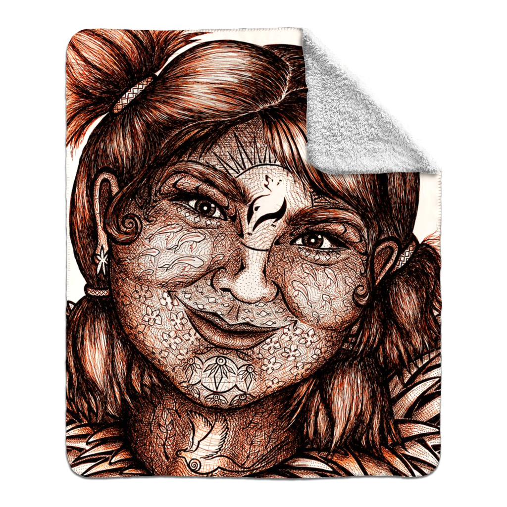 the-wisdom-keeper-of-idealism-brown-white-fleece-sherpa-blanket – Wisdom Keepers