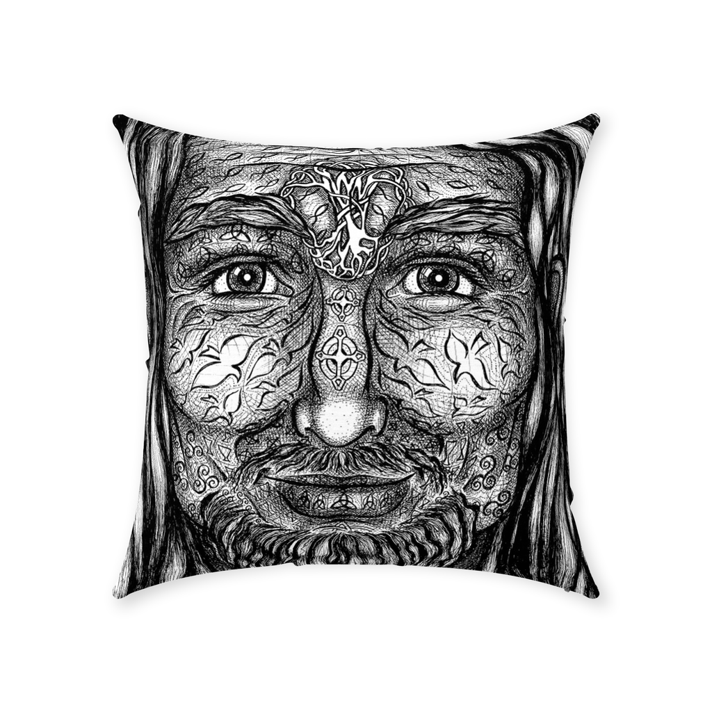 the-wisdom-keeper-of-authority-black-white-cotton-twill-pillow – Wisdom Keepers
