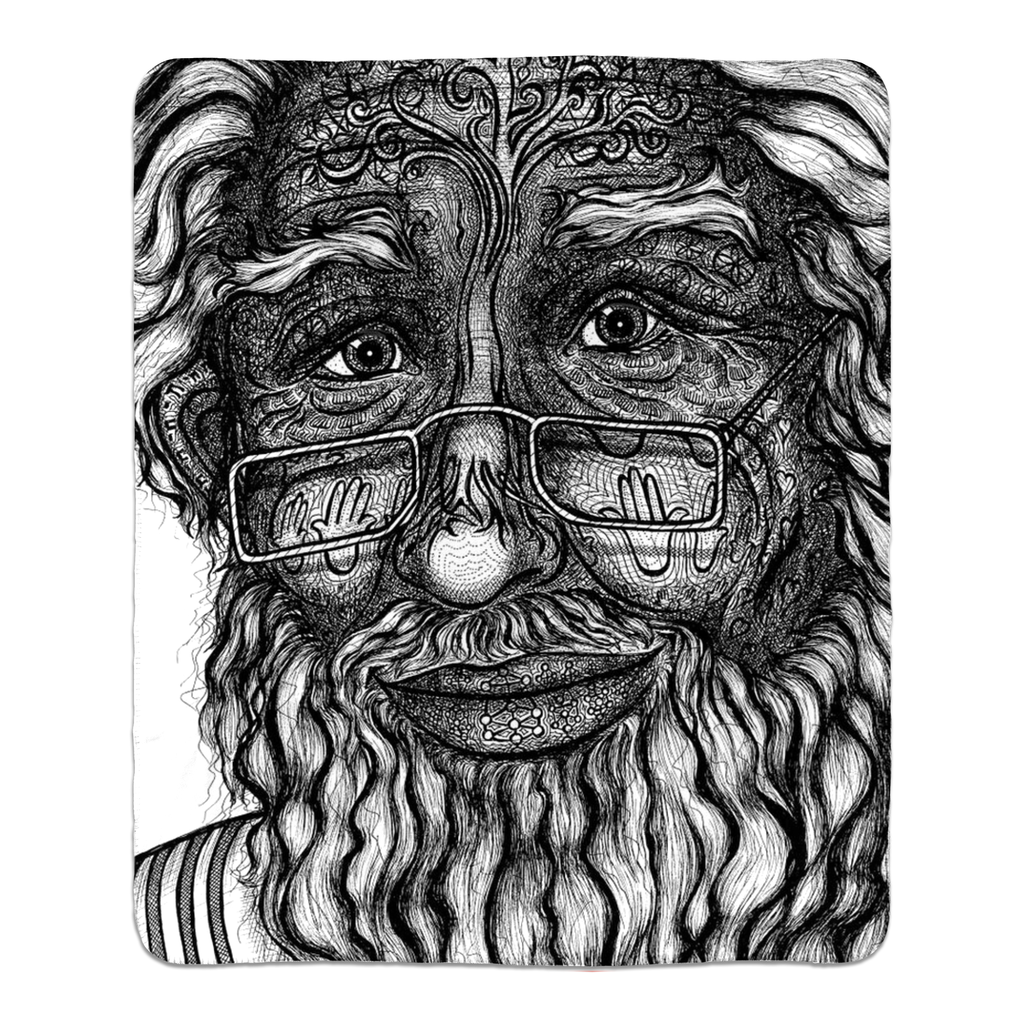 the-wisdom-keeper-of-omniscience-black-white-fleece-sherpa-blanket – Wisdom Keepers