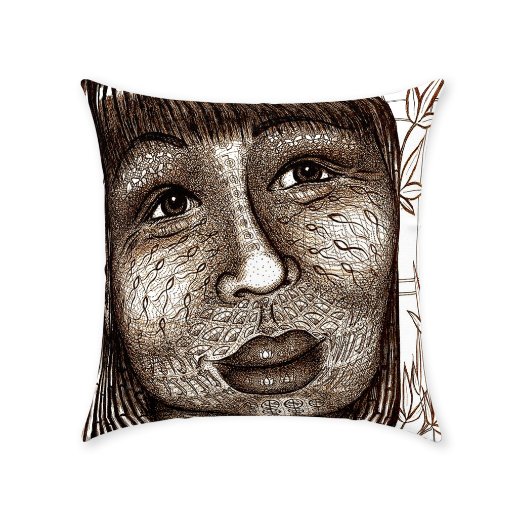 the-wisdom-keeper-of-naturalness-brown-white-cotton-twill-pillow – Wisdom Keepers