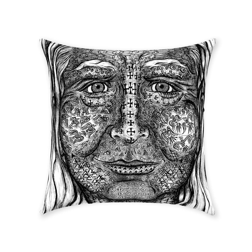 the-wisdom-keeper-of-transmutation-black-white-cotton-twill-pillow – Wisdom Keepers