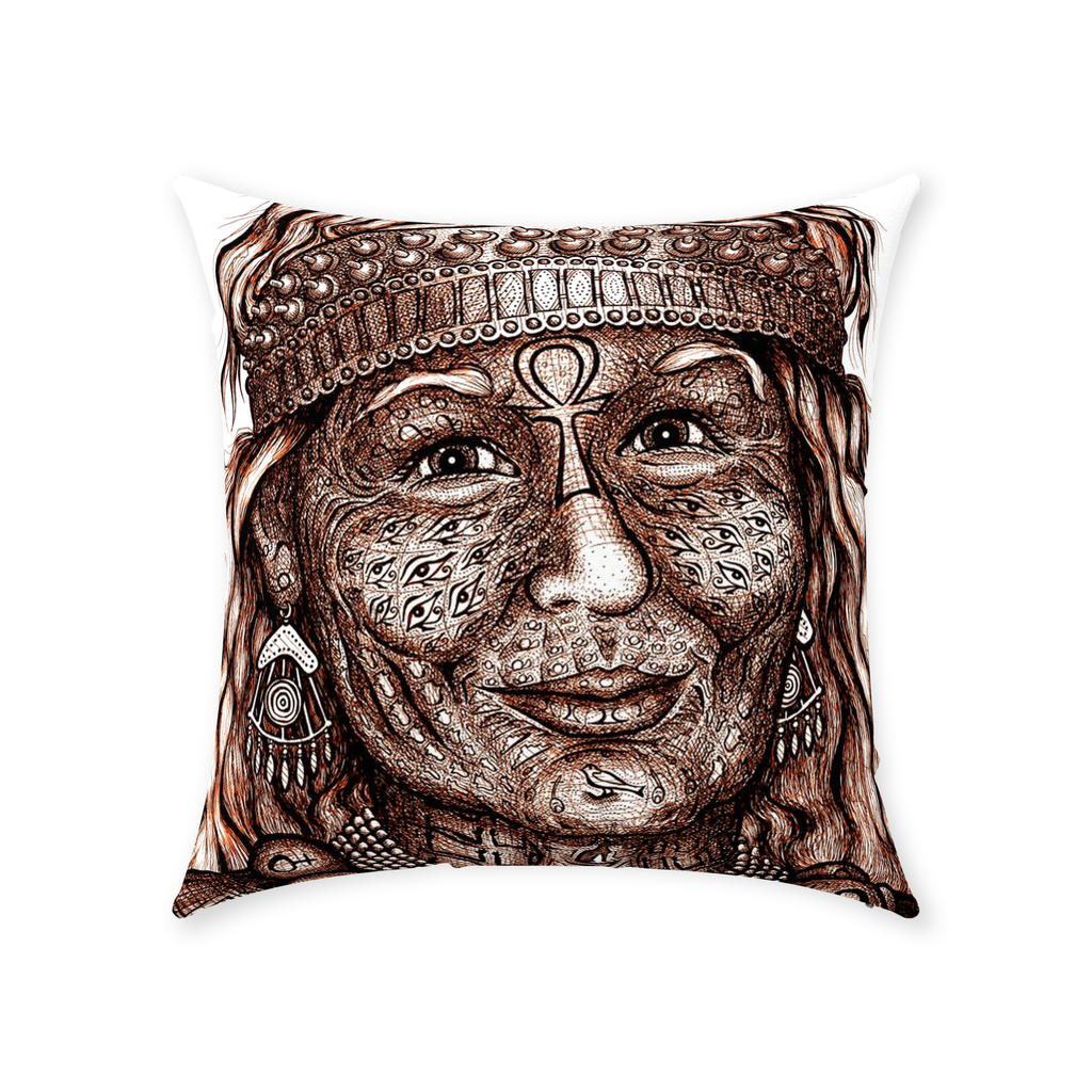 the-wisdom-keeper-of-anticipation-emanation-brown-white-cotton-twill-pillow – Wisdom Keepers
