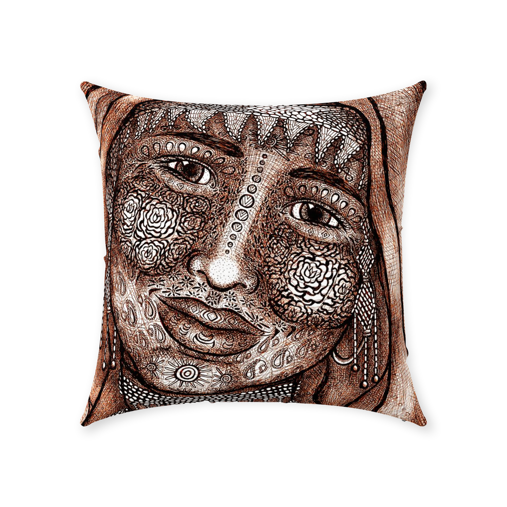 the-wisdom-keeper-of-empathy-brown-white-cotton-twill-pillow – Wisdom Keepers