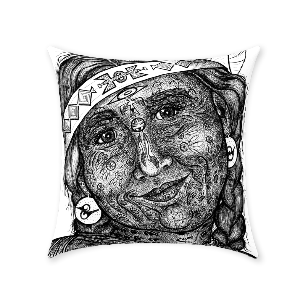the-wisdom-keeper-of-altruism-black-white-cotton-twill-pillow – Wisdom Keepers