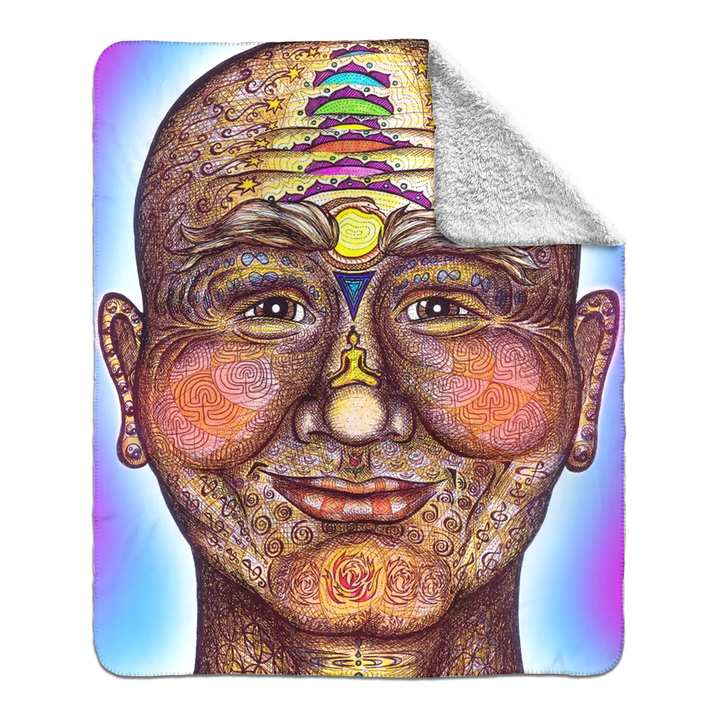 the-wisdom-keeper-of-non-attachment-celebration-full-color-fleece-sherpa-blanket – Wisdom Keepers