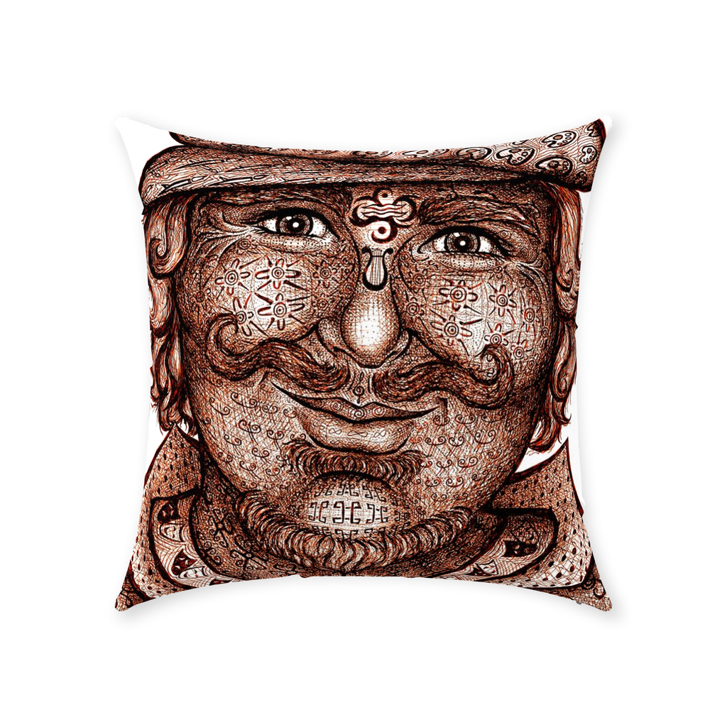 the-wisdom-keeper-of-artfulness-brown-white-cotton-twill-pillow – Wisdom Keepers