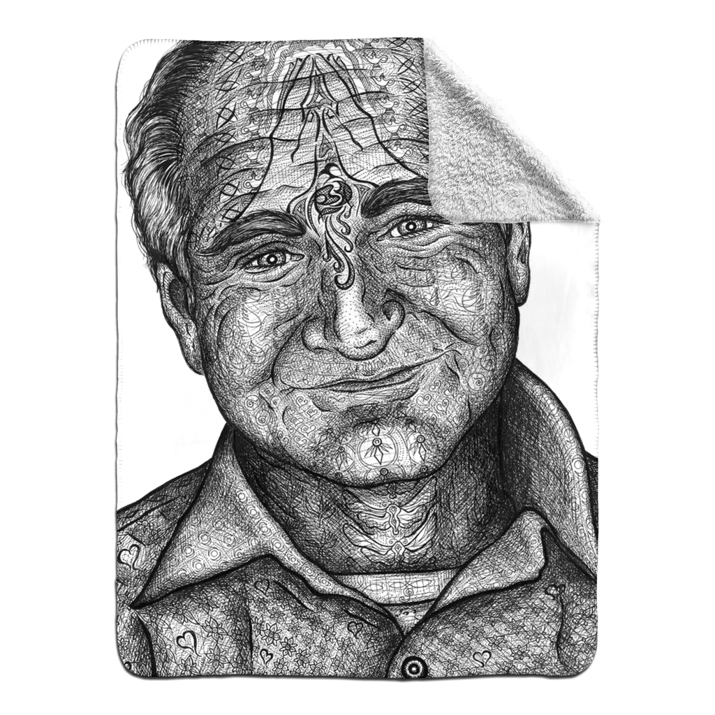 the-wisdom-keeper-of-lightness-black-white-fleece-sherpa-blanket – Wisdom Keepers