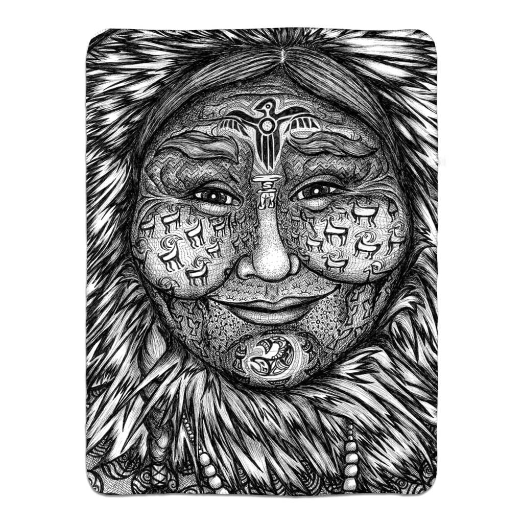 the-wisdom-keeper-of-expansion-superabundance-black-white-fleece-sherpa-blanket – Wisdom Keepers