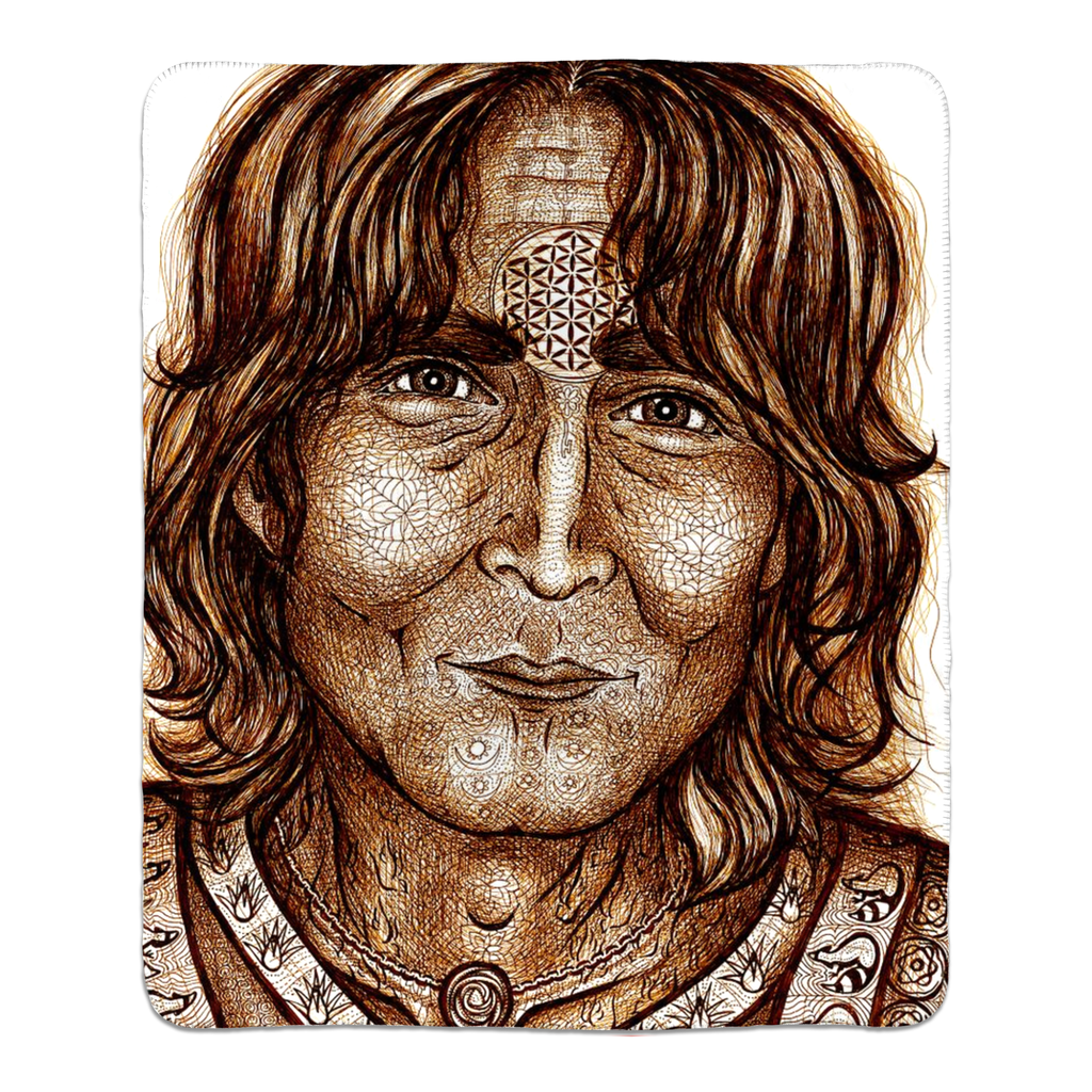 the-wisdom-keeper-of-equilibrium-harmony-brown-white-fleece-sherpa-blanket – Wisdom Keepers