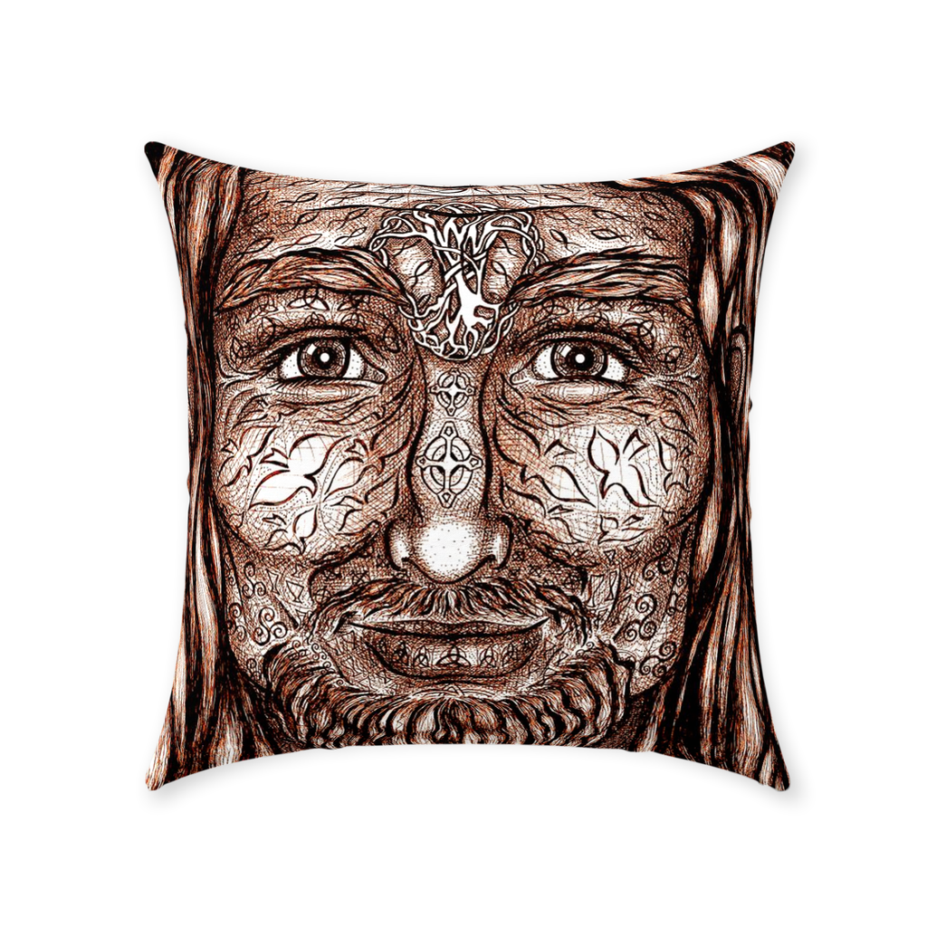 the-wisdom-keeper-of-authority-brown-white-cotton-twill-pillow – Wisdom Keepers