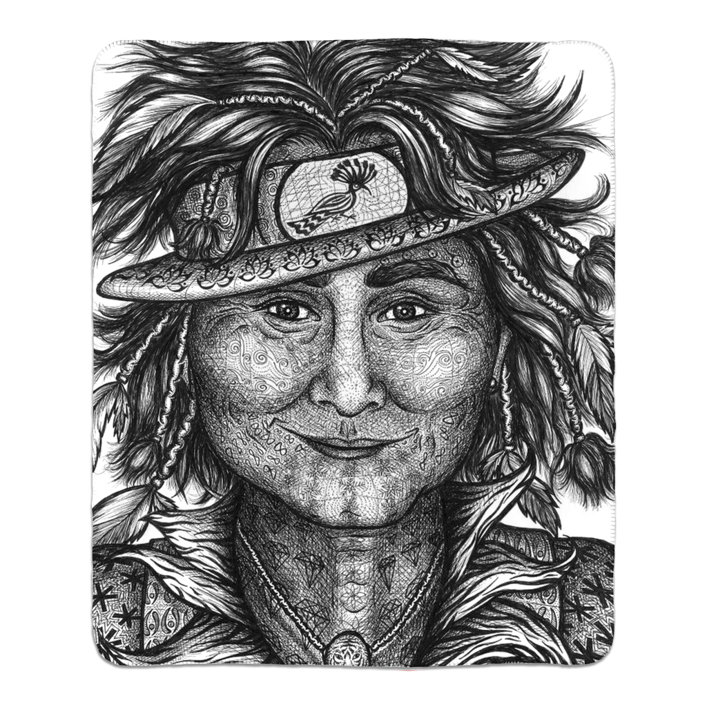 the-wisdom-keeper-of-integrity-black-white-fleece-sherpa-blanket – Wisdom Keepers