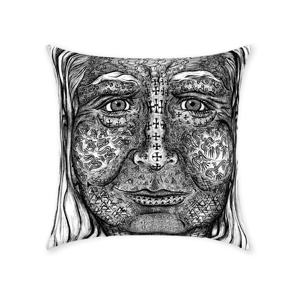 the-wisdom-keeper-of-transmutation-black-white-cotton-twill-pillow – Wisdom Keepers