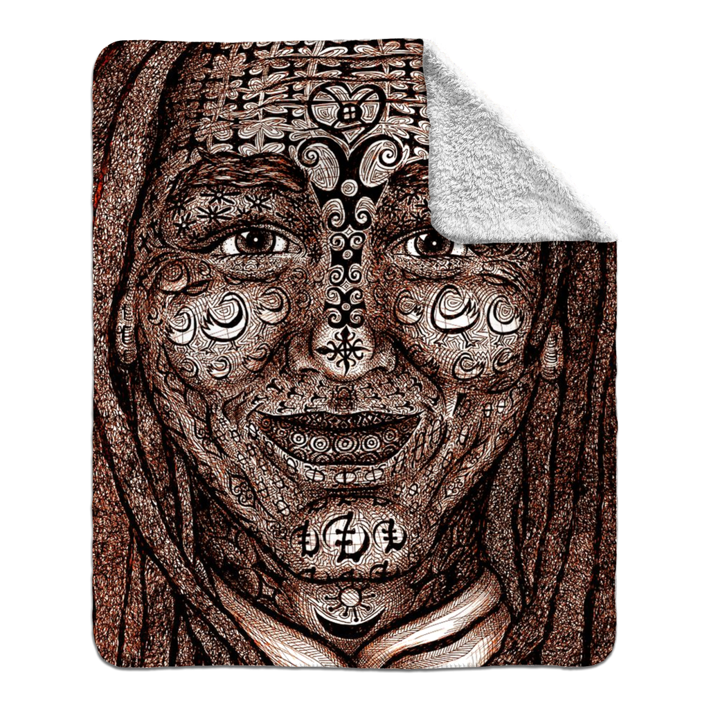 the-wisdom-keeper-of-dynamism-brown-white-fleece-sherpa-blanket – Wisdom Keepers