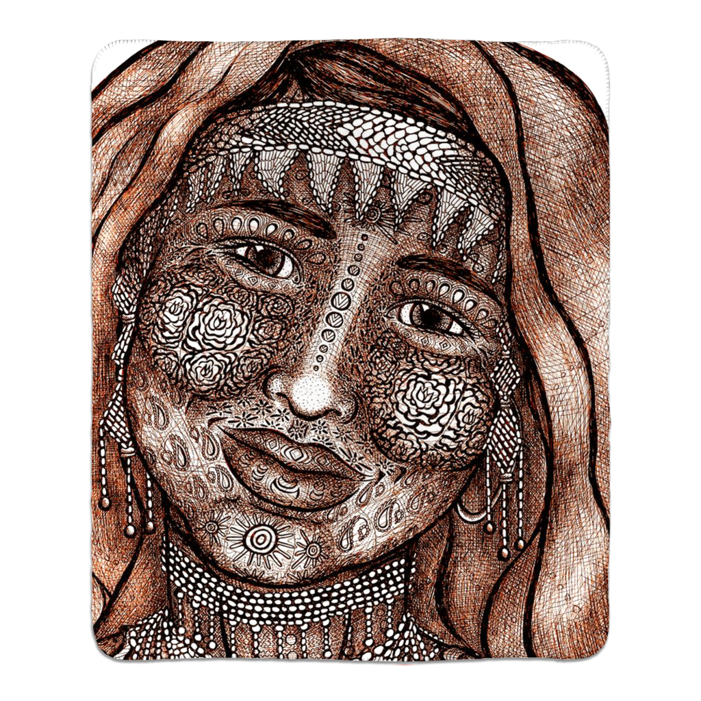 the-wisdom-keeper-of-empathy-brown-white-fleece-sherpa-blanket – Wisdom Keepers