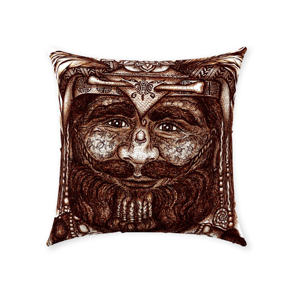 the-wisdom-keeper-of-competence-brown-white-cotton-twill-pillow – Wisdom Keepers
