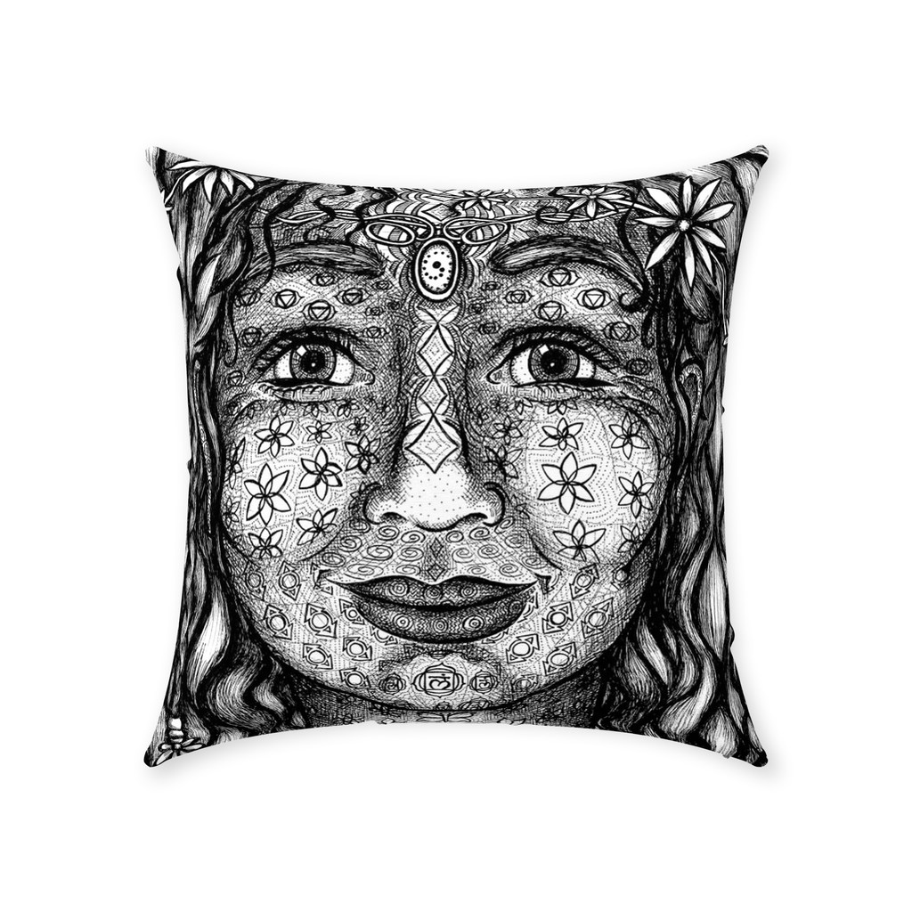the-wisdom-keeper-of-magnetism-black-white-cotton-twill-pillow – Wisdom Keepers