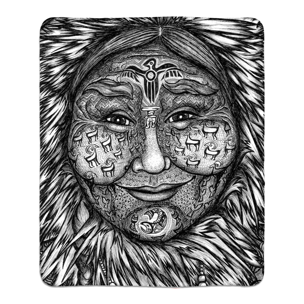 the-wisdom-keeper-of-expansion-superabundance-black-white-fleece-sherpa-blanket – Wisdom Keepers
