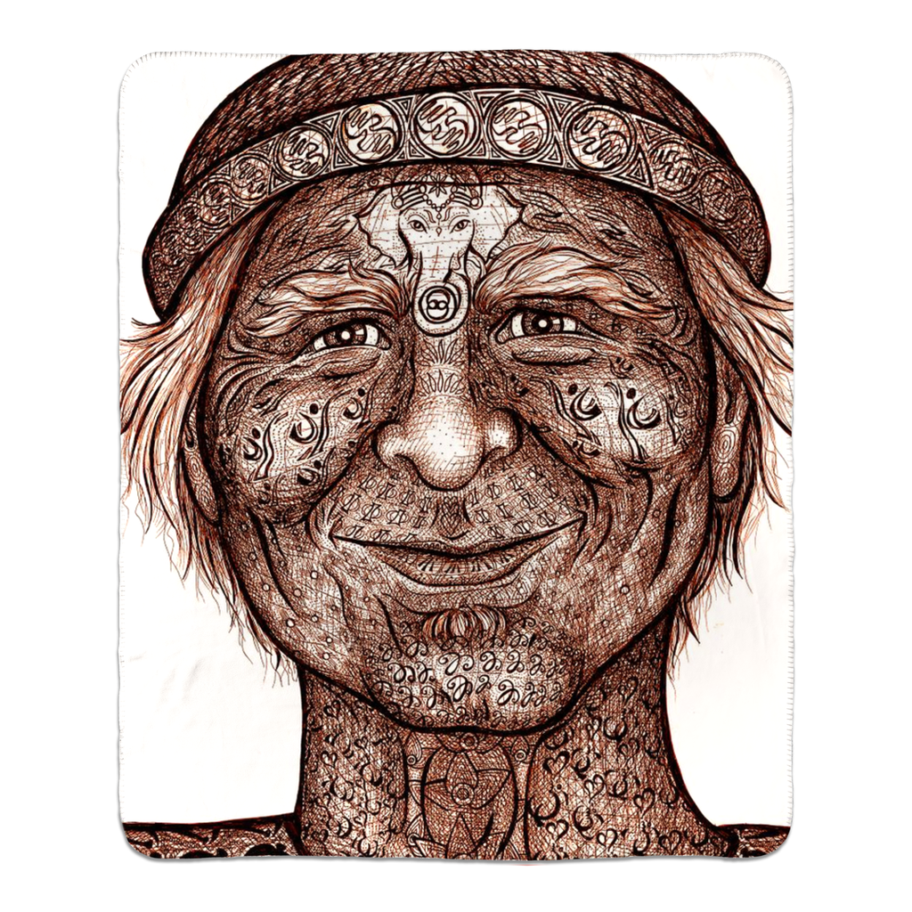 the-wisdom-keeper-of-inquiry-truth-brown-white-fleece-sherpa-blanket – Wisdom Keepers