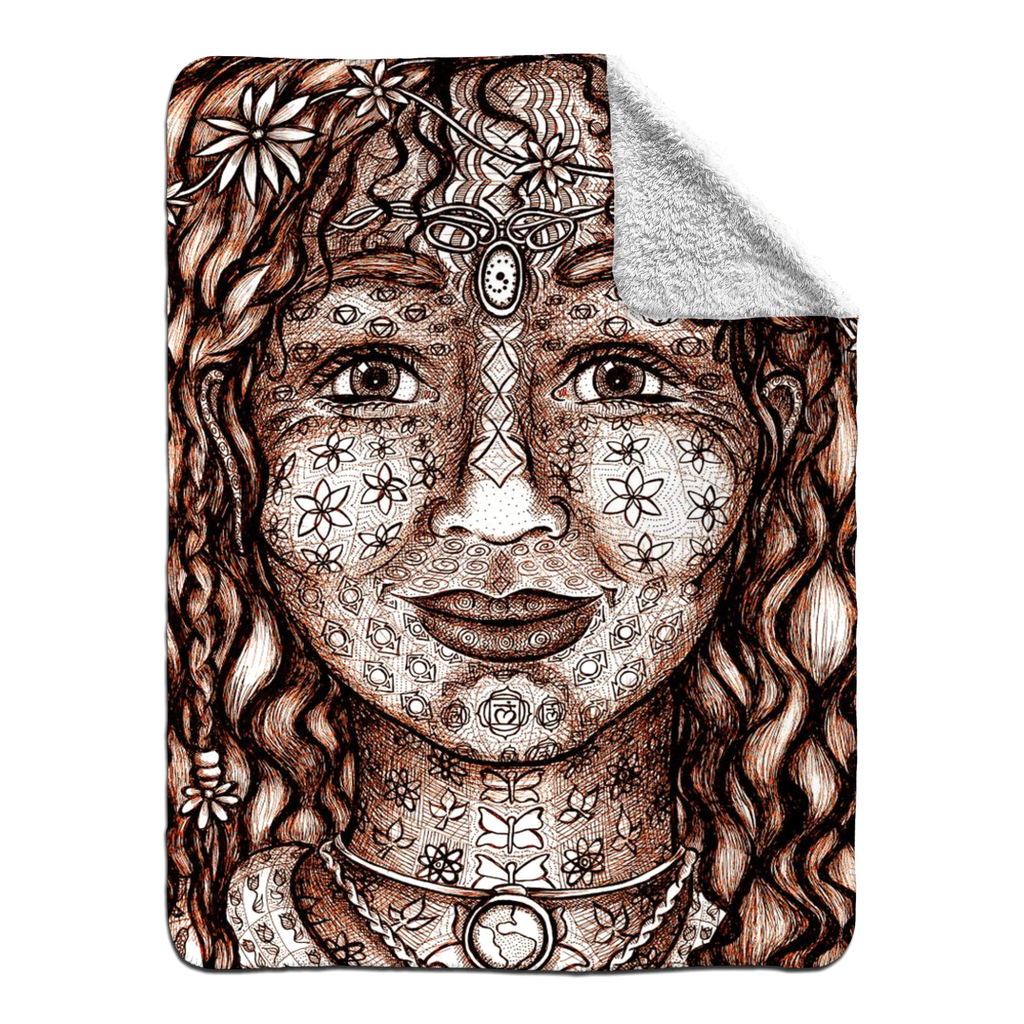 the-wisdom-keeper-of-magnetism-brown-white-fleece-sherpa-blanket – Wisdom Keepers