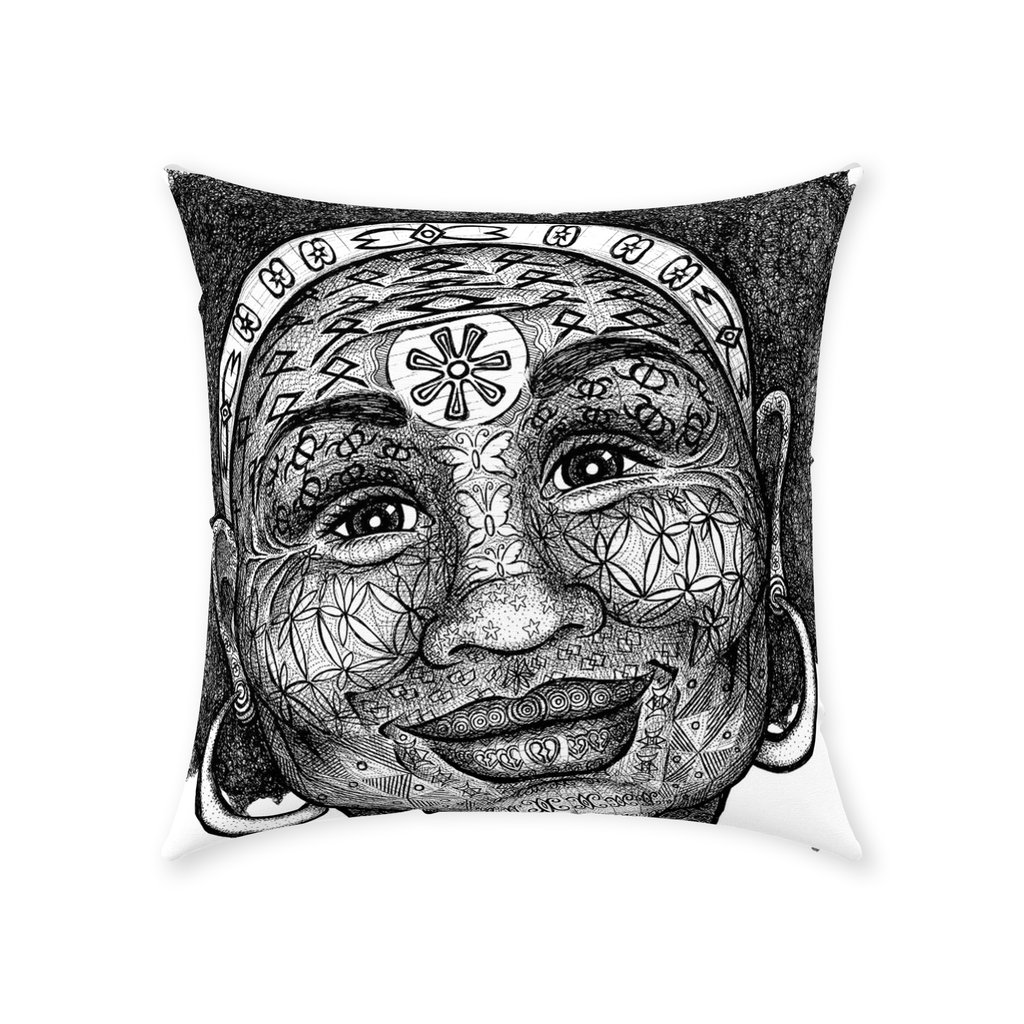 the-wisdom-keeper-of-freshness-beauty-black-white-cotton-twill-pillow – Wisdom Keepers