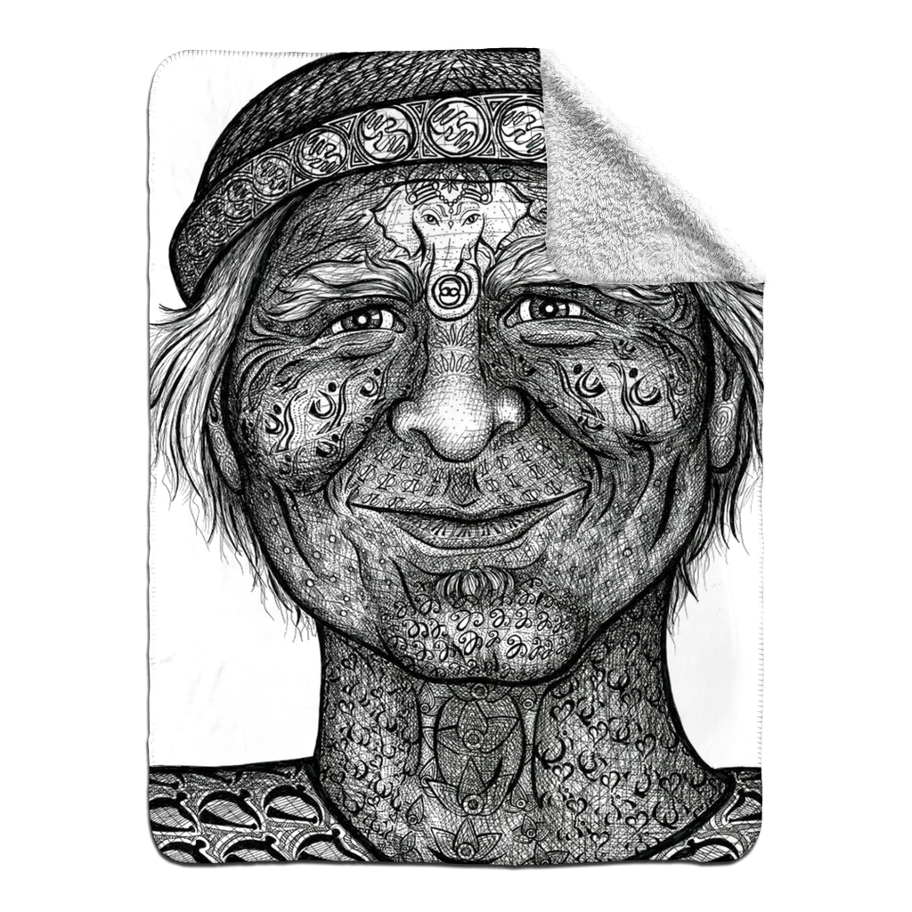 the-wisdom-keeper-of-inquiry-truth-black-white-fleece-sherpa-blanket – Wisdom Keepers