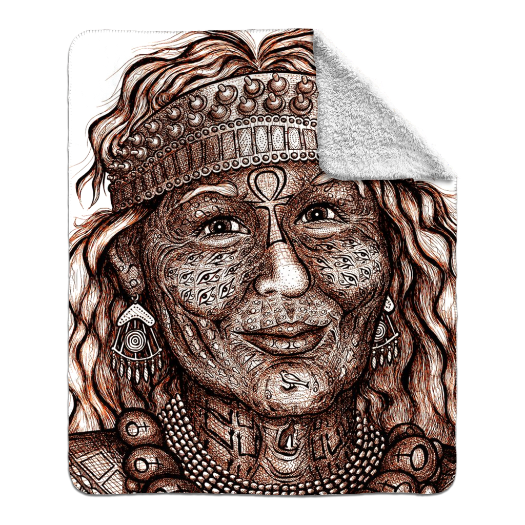 the-wisdom-keeper-of-anticipation-emanation-brown-white-fleece-sherpa-blanket – Wisdom Keepers