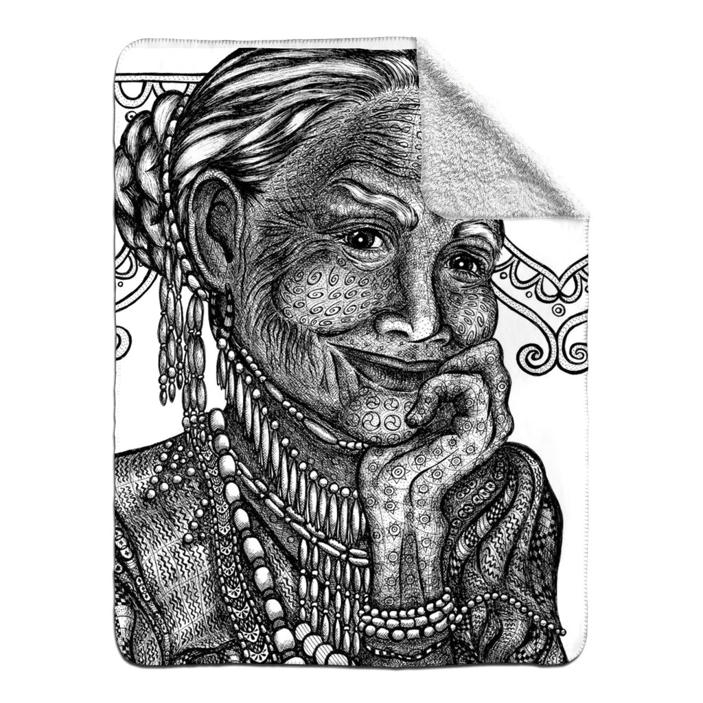the-wisdom-keeper-of-understanding-forgiveness-black-white-fleece-sherpa-blanket – Wisdom Keepers