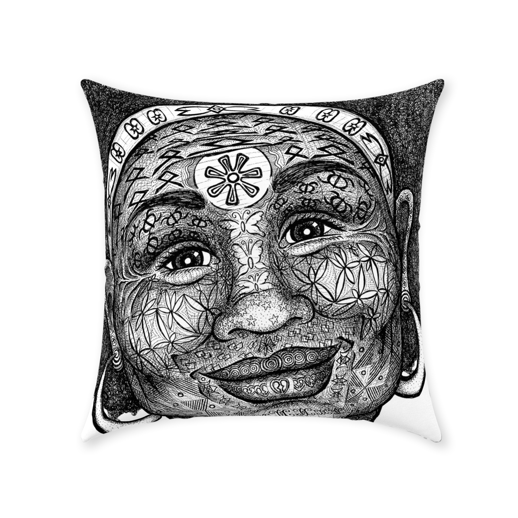 the-wisdom-keeper-of-freshness-beauty-black-white-cotton-twill-pillow – Wisdom Keepers