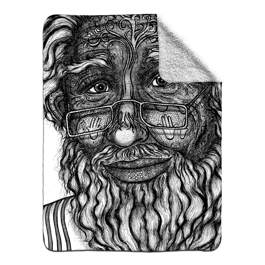 the-wisdom-keeper-of-omniscience-black-white-fleece-sherpa-blanket – Wisdom Keepers