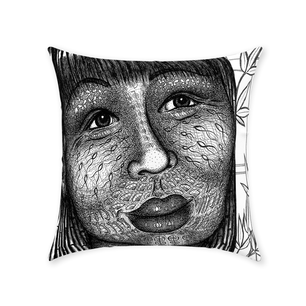 the-wisdom-keeper-of-naturalness-black-white-cotton-twill-pillow – Wisdom Keepers