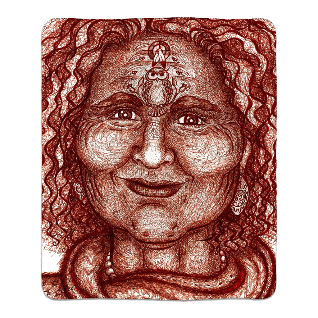 the-wisdom-keeper-of-resourcefulness-wisdom-brown-white-fleece-sherpa-blanket – Wisdom Keepers